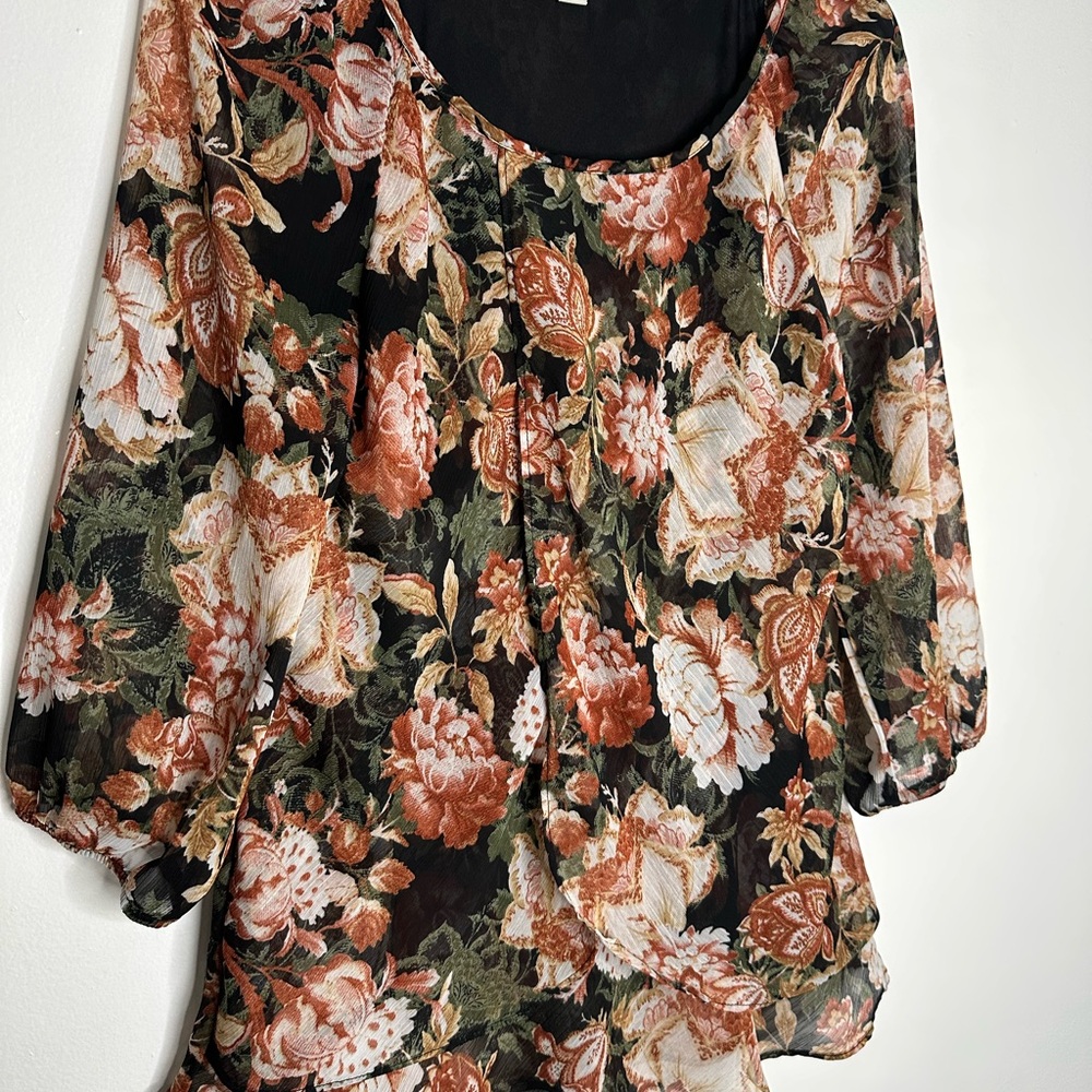 Floral Chiffon Blouse